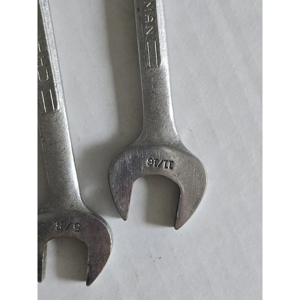 Craftsman Double Open End Wrench Set 3 Piece 3/4, 7/8, 5/8,  11/16,  19/32 USA